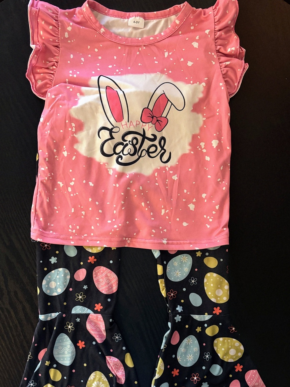 Kids Pink Easter Bunny Outfit Set